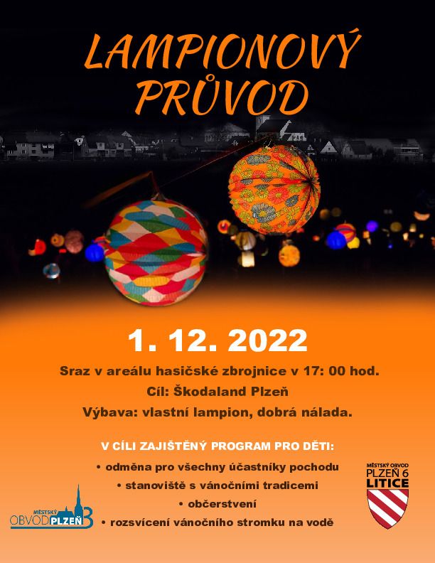 Lampiónový průvod dne 1. 12. 2022