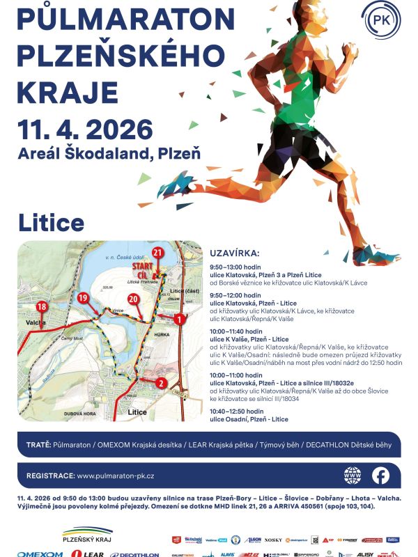 Půlmaraton26 - Grafika - Litice